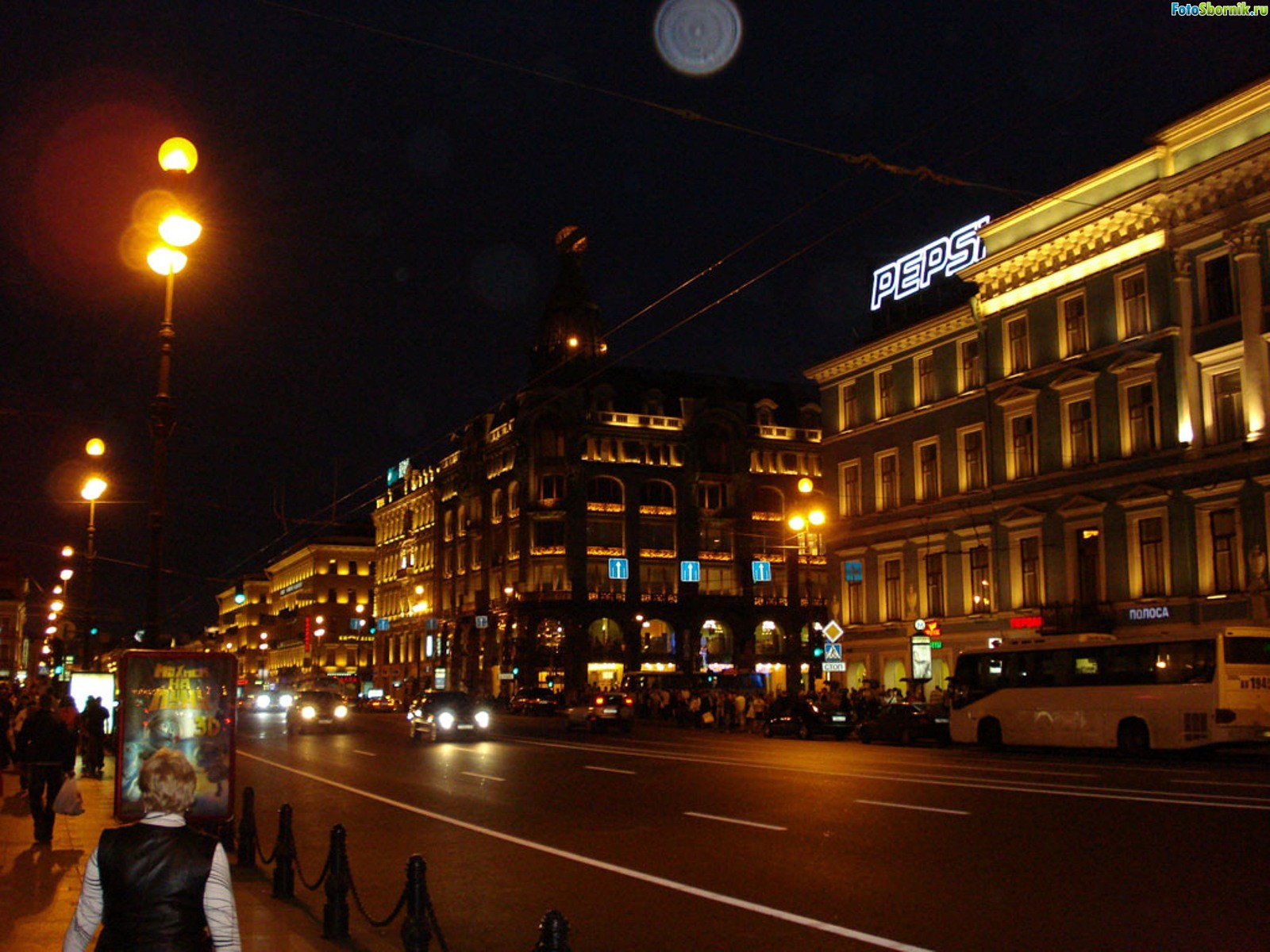 Ночной Петербург Невский проспект